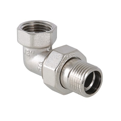 (348) Сгон угловой   1/2" никель VALTEC уп. 10/90