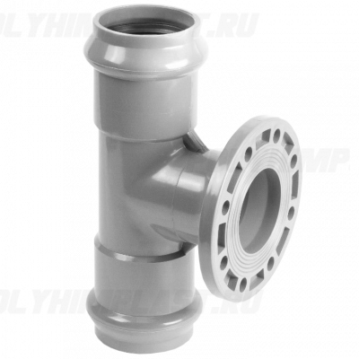 Тройник НПВХ с металлическим фланцем 160/100х90* SDR 26 PN10