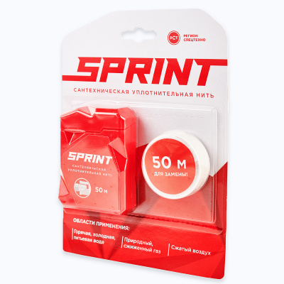 Нить д/герм.рез. Sprint бокс+катушка 50м