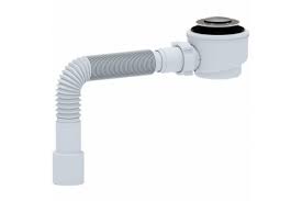Сифон 11/2" * 50 душ.поддона клик-клак, сетка, с гофрой АНИ (Е415CLS)