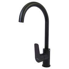 Смеситель для кухни MIXLINE  35к ML14-032BL ЧЕРНЫЙ высокий, б/под, боковая ручка