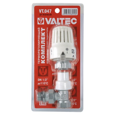 Клапан с термостатической головкой угловой 1/2 VALTEC