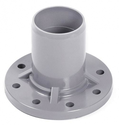 Патрубок НПВХ гладкий с мет. фланцем 110/100 SDR 26 PN10