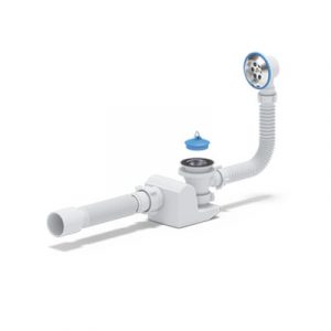 Сифон 11/2" * 40 душ. поддон/кабинк, Бриг плоский, с гофрой 40/50 АНИ (Е615) АНИ Пласт