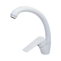 Смеситель для кухни MIXLINE  35к ML15-032W БЕЛЫЙ, б/под, боковая ручка