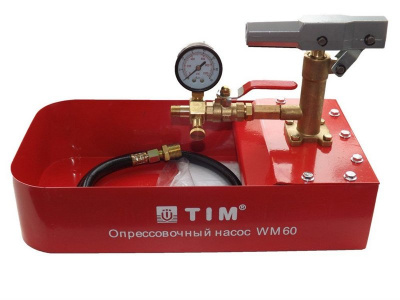 Насос опрессовочный ручной (7л) TIM