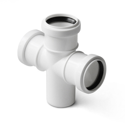 Крестовина для внутренней малошумной канализации 50/50/50/90° Pro Aqua Stilte