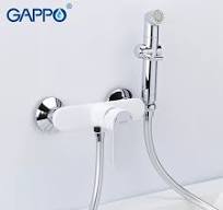 Смеситель гигиенический душ GAPPO (G2048-8), картр 35мм, белый хром