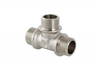 (356) Тройник   1/2" никель нар.-нар.-нар. VALTEC уп. 10/90