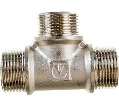 Тройник   3/4" никель нар.-нар.-нар. VALTEC уп. 10/90