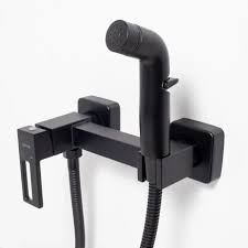 Смеситель гигиенический душ TRIGOR, с лейкой, черный матовый X18-FD-254