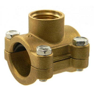 Врезка 1/2"х1/2" гайка (латунь)