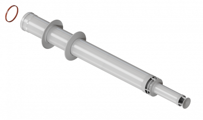 Труба коакс D80/125 L=1000мм Krats конденсац.
