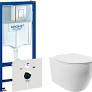 Система инсталляции Grohe Rapid 4 в 1 (подвес. ун. STWORKI Муле,безобод, сид.микролифт, кнопка хром)