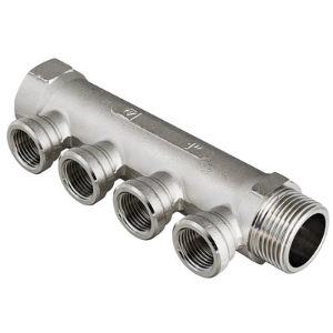 Коллектор 1"х2 выхода 1/2" внутренняя резьба VALTEC