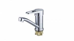 Смеситель для кухни SOLONE d-35 мм, кор.излив L-150мм , гайка , хром 4L-B045