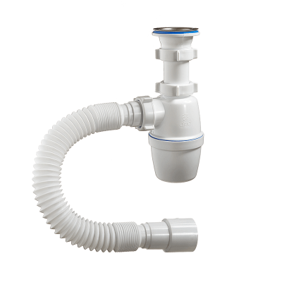 Сифон 11/2" * 40 кухн бутыл., d70, жесткая гофра 40-40/50 (А-4001)(*)