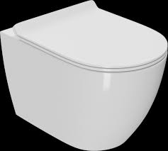 Унитаз подвесной Bauedge Bau Ceramics (безободковый, сид.с микролифтом) белый