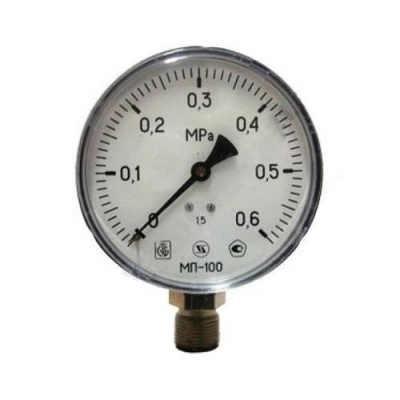 Манометр рад МТ-100 0-0,6МПаДк100 G1/2" ст Багория