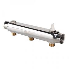 Коллектор 1"х2 вых. 1/2" нар. НЕРЖ 100 VALTEC