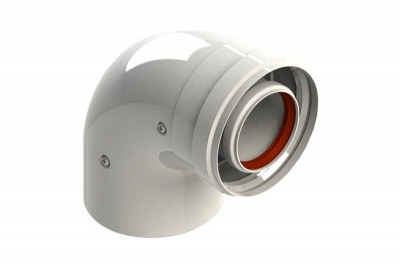 Отвод коакс. 45* d 60/100мм (ВН/НР, разнонаправл)