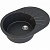 Мойка овал 750х510х200 мм композит матов Granite-18 ЧЕРНЫЙ