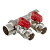 Коллектор 3/4"х2 вых. 1/2" нар.с отсек. кранами VALTEC