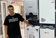 Установка газового котла с обвязкой