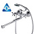 Смеситель для ванны MIXLINE КЛАССИК 1/2 кер, излив L-270мм , хром, ЛАТУНЬ  ML30-02