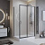 Душ. ограждение BelBagno Uno -195 AH 1 120/80 C Nero 1200*800*1950 ст. прозрач. 5мм, профиль Черный