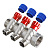 Коллектор 3/4"х2 вых. 1/2" с регулир. вентилями VALTEC