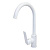 Смеситель для кухни MIXLINE  35к ML15-031W БЕЛЫЙ высокий, б/под, боковая ручка