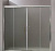 Шторка на ванну BelBagno Uno VF 2 170/145 P Cr рифленое стекло, профиль хром.