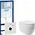 Система инсталляции Grohe Rapid 4 в 1 (подвес. ун. STWORKI Муле,безобод, сид.микролифт, кнопка хром)
