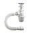 Сифон 11/2" * 40 кухн бутыл., d70, жесткая гофра 40-40/50 (А-4001)(*)