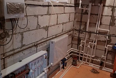 Установка газового котла с обвязкой