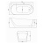 Ванна акриловая 1700800720 Comforty BA114W (1)
