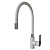 Смеситель для кухни MIXLINE  35к ML33-098 "City White" БЕЛЫЙ/ХРОМ гибкий излив, б/отв, боковая ручка
